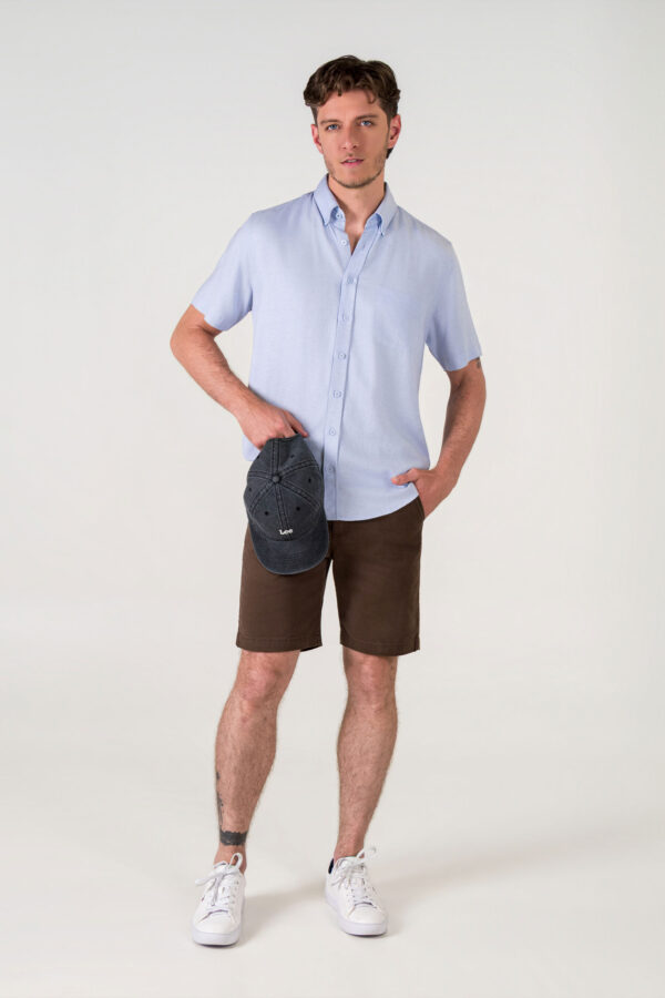BERMUDA HOMBRE REGULAR CHINO PCKT CHOCOLATE SS5