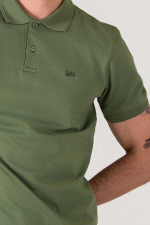 CAMISETA HOMBRE REGULAR POLO PIQUE ACEITUNA SS5