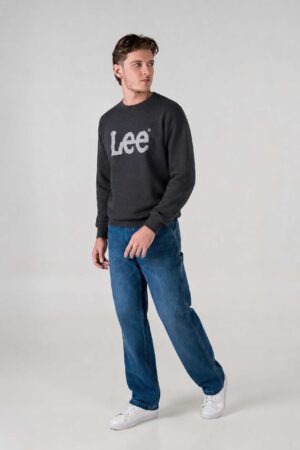 BUZO HOMBRE BASIC CREW LOGO SWS SS5