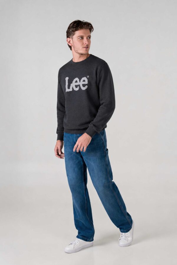 BUZO HOMBRE BASIC CREW LOGO SWS SS5