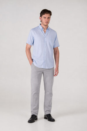 PANTALÓN HOMBRE REGULAR CHINO GRIS CLARO SS5