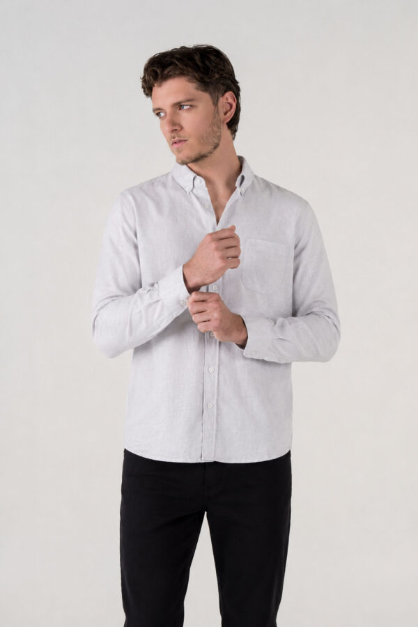 CAMISA HOMBRE RELAX JOSTON GRIS CLARO SS5