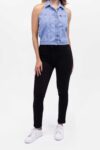 Vista Frontal Jean Mujer Skinny High Waist Ivy Negro SS4 de Marca Lee