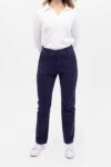 Vista Frontal Pantalón Mujer Regular Tapered Azul SS4 de Marca Lee