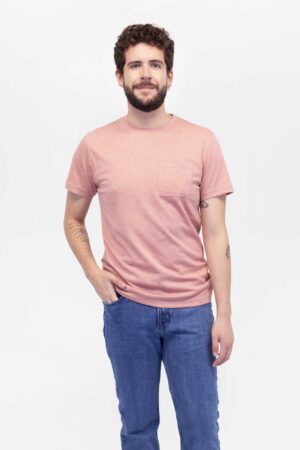 Camiseta Hombre Regular Ww One Pocket Rosa