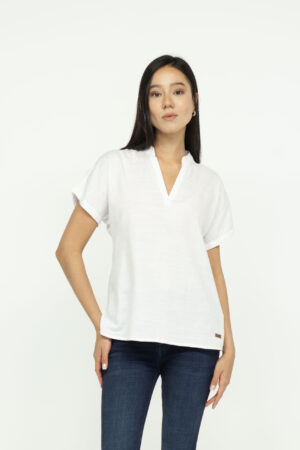 Vista Frontal Blusa Mujer regular Mao Blanco SS3 de Marca Lee