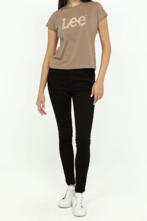 Vista Frontal Jean Mujer Skinny High Waist Ivy Negro SS3 de Marca Lee