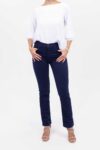Vista Frontal Jean Mujer Classic Straigh Marion Azul SS4 de Marca Lee