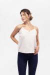 Vista Frontal Top Mujer Regular V NeckLine SS4 de Marca Lee