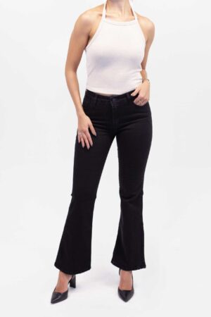 Vista Frontal Jean Mujer Boot Cut Middle Negro SS4 de marca Lee