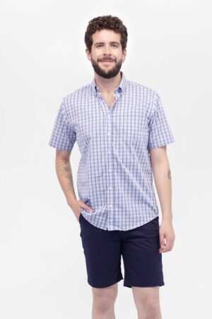 Camisa Hombre Relax Joston Azul