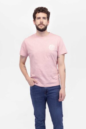 Camiseta Hombre Regular Short Sleeve Rosa