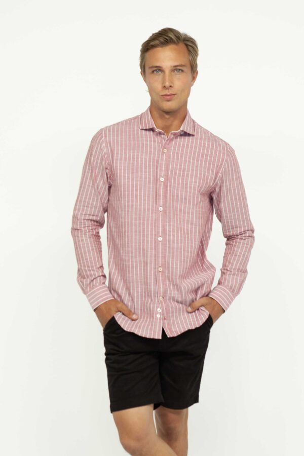 Camisa Hombre regular custom Vino SS3