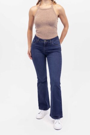 Vista Frontal Jean Mujer Boot Cut Middle Pepper Dirty SS4 de marca Lee
