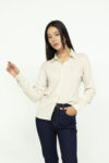 Vista Frontal Blusa mujer regular Toor m/l Beige SS3 de Marca Lee