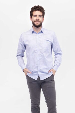 Camisa Hombre Relax Joston Celeste