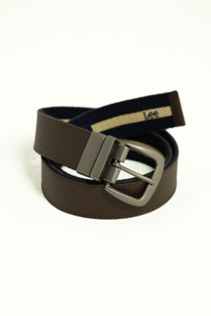 Vista Frontal Cinturón Hombre Azul SS3 de Marca Lee