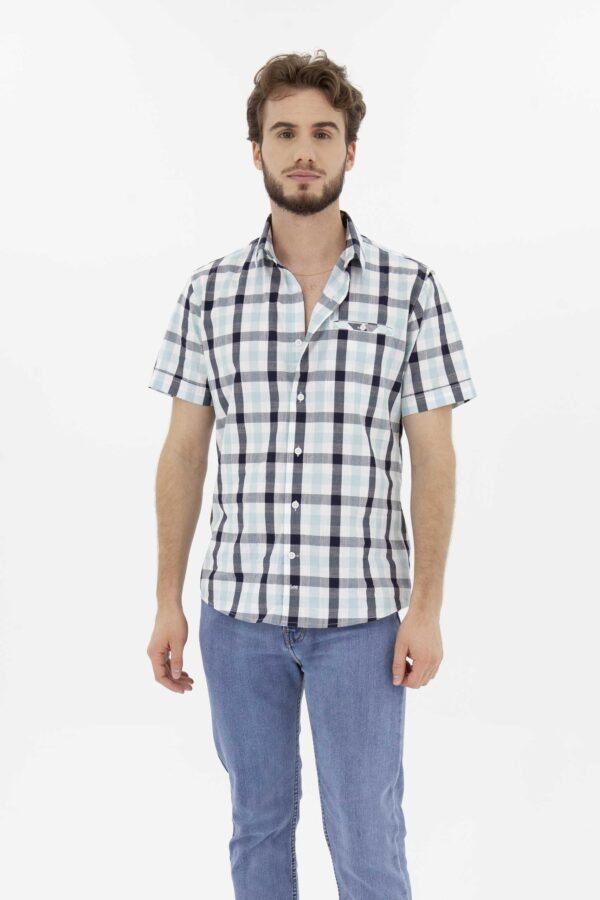 Camisa Hombre Slim Dovach  Turquesa  Fw4