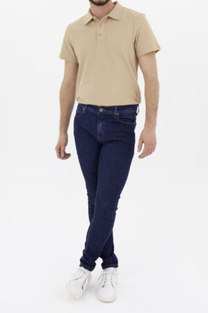 Vista Frontal Jean Hombre Skinny Malone Prewash Fw4 de marca Lee