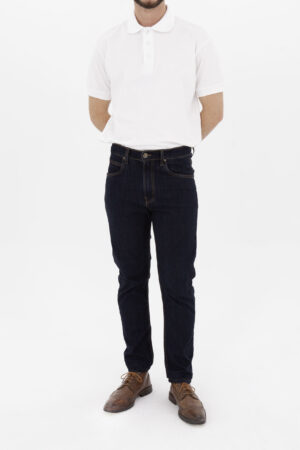 Pantalon Jean Hombre Regular Tapered Austin Petrol