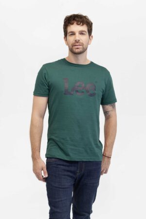 camiseta hombre regular woobly logo tee verde fw5