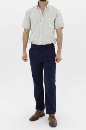 Vista Frontal Pantalón Hombre Slim Chino Azul Fw4 de marca Lee