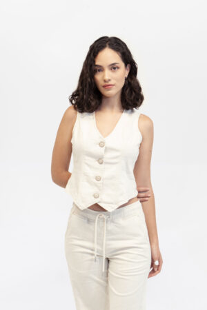 chaleco mujer everfit crudo fw5