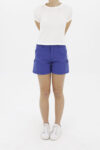 Short para Mujer Fit Regular Modelo Cargo Saf Color Azul Eléctrico