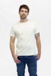Camiseta hombre regular crew crema fw5