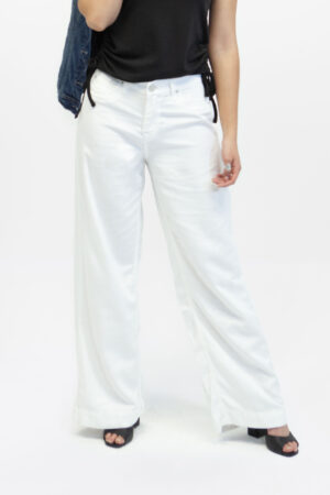 Jean mujer flare high waist stella a line crudo fw5