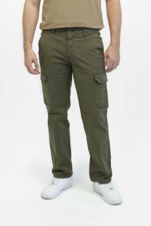Jean Hombre verde fw5 regular straight cargo