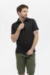 Camiseta hombre regular polo zip beige fw5
