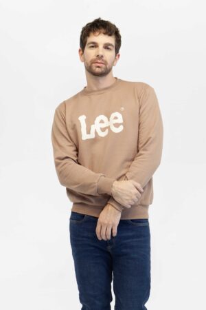 Buzo Hombre regular basic crew logo sws café fw5