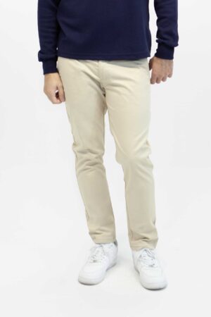 Pantalón Hombre regular Leeck beige fw5