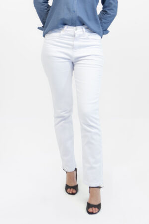 Jean mujer classic straight blanco fw5