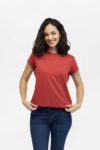 camiseta mujer regular perfect rojo fw5