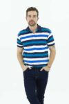 Vista frontal Camiseta hombre regular polo razul SS3 maca lee