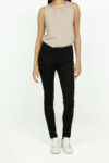 Vista Frontal Jean Mujer Slim Mags Negro SS3 de Marca Lee