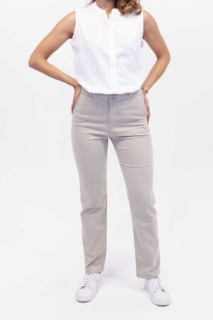 Pantalón Mujer Regular Tapered Seasonal Caqui