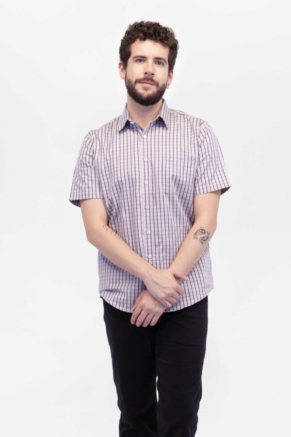 Camisa Hombre Relax Joston Gris SS4