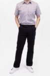 Vista Frontal Pantalón Hombre Regular Chino Negro SS4 de marca Lee