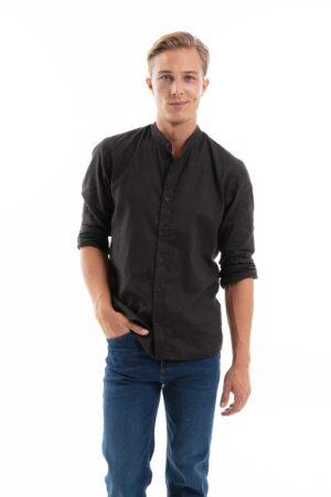 Vista frontal Camisa color Negro de marca Lee