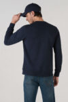 BUZO HOMBRE REGULAR CREW LOGO SWS AZUL SS5