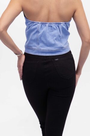 Vista Posterior Jean Mujer Skinny High Waist Ivy Negro SS4 de Marca Lee