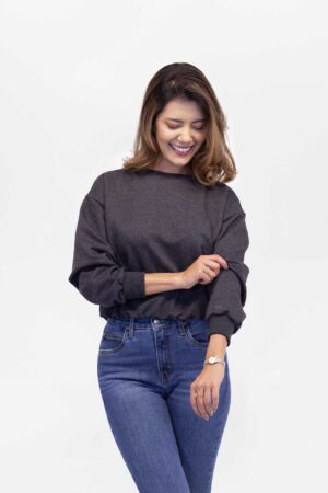 Vista Frontal Buzo Mujer Relax Mujer Cinched Waist Grafito SS4 de Marca Lee