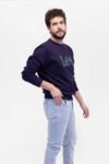 Vista Frontal Buzo Hombre Regular Basic Crew Logo Azul SS4 de marca Lee