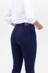 Vista Posterior Jean Mujer Classic Straigh Marion Azul SS4 de Marca Lee