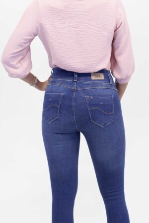 Vista Frontal Jean Mujer Skinny High Waist Push Up Jazwe Stone 1 SS4 de Marca Lee
