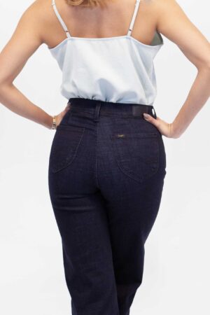 Vista Posterior Jean Mujer Flare Stella A Line Petrol SS4 de Marca Lee Vista Frontal Jean Mujer Flare Stella A Line Petrol SS4 de Marca