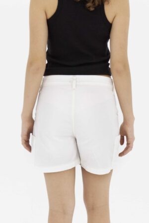 Vista Posterior Short Mujer Regular Cargo Saf Crudo Fw4